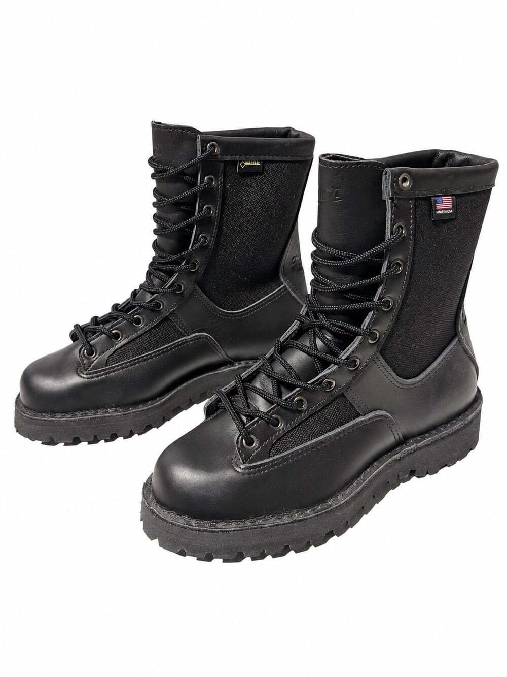Danner Boots Mens 6 M Black Leather Nylon Gore-Tex Vibram USA Tactical Duty